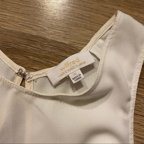 Aritzia Wilfred Black/White Open Back Sleeveless Top - Picture 3 of 4